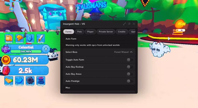 NEW INSANE PRIVATE SERVER AUTO FARM | banning simulator x