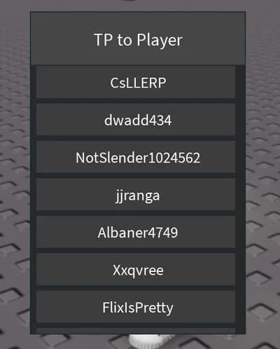 OP TP Gui (tp to any player)