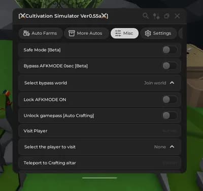 Cultivation simulator