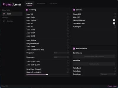 Project Lunar(Auto Parry, New Boss Farm, Insta Kill & More)
