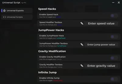 Universal Modification Script