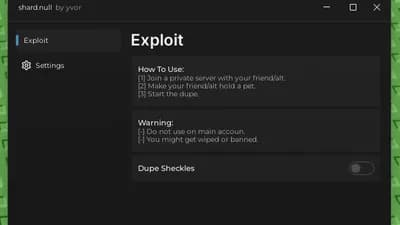 shard.null | 🍅 grow a garden 🍅 shackles dupe vulnerability