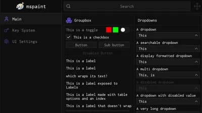 mspaint/obsidian ui library