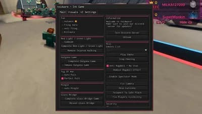 Auto Win, Killaura, Auto Fling and more op features!