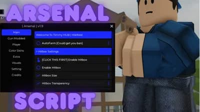 Roblox Arsenal Script Auto Farm,Hitbox,AimBot,Triggerbot