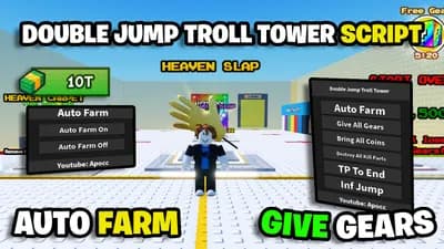 Double Jump Troll Tower Script - *Auto Farm & Give Gears*