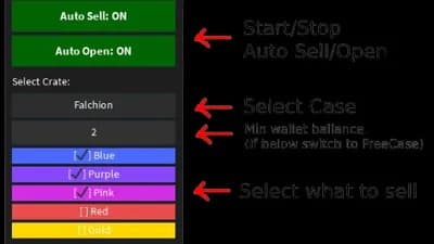 Case Opening Simulator | Auto Open/Sell | Select Case | more