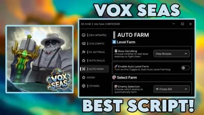 Vox Seas Script Auto Farm Level Auto Quest Server Hops