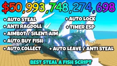 Steal A Fish! Auto Steal Auto Lock Auto Buy Auto Collect