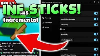 Sticks Incremental Script BEST GUI