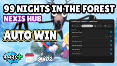 Bring All, Auto Chop, Auto Scrap, Auto Burn, Speed, Fly, TP