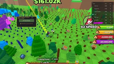 Cut Trees [WORLD 3] - AUTO CUT LARGE RADIUS