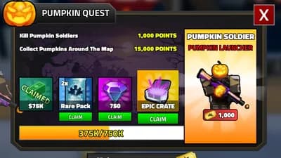 Collect all pumpkins script