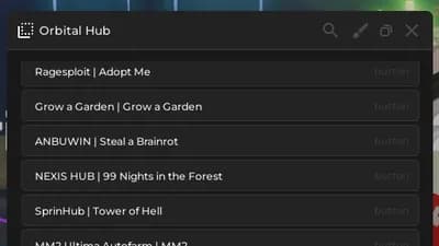 Orbital Script Hub | 20+ Scripts