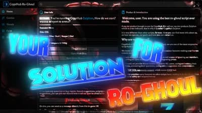 Ro-Ghoul | Aimlock | Anti-Delay | Dash Boosts |MORE TO COME.