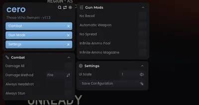 Cero - Those Who Remain - Damage All, Inf Ammo, etc