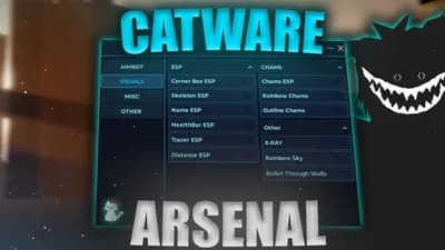 ⚡CATWARE.XYZ - ARSENAL KEYLESS - AIMBOT | FAKE-ADMIN |+MORE|