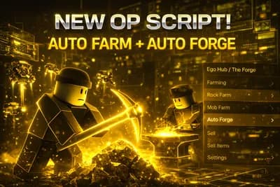 OP Free Script Auto forge and mobs and rocks Only one