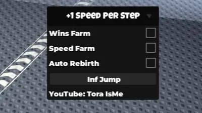 Auto Wins, Auto Speed, Auto Rebirth, Infinite jump.