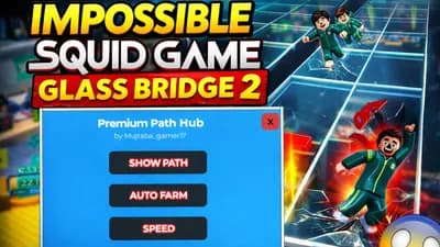 Impossible Squid Game Glass Bridge 2 – OP Script ,show path 