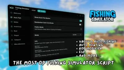 OP Fishing Simulator Script | Auto Fishing Vacuum | Hunting