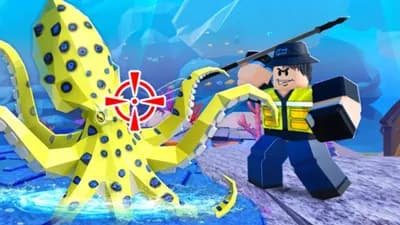 Spear Fishing[NEW BOSS]- AutoFarm Collect Chest/Gems OP