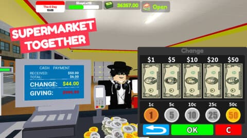 Supermarket Together - Inf Cash - Free GP - AutoKick - Troll