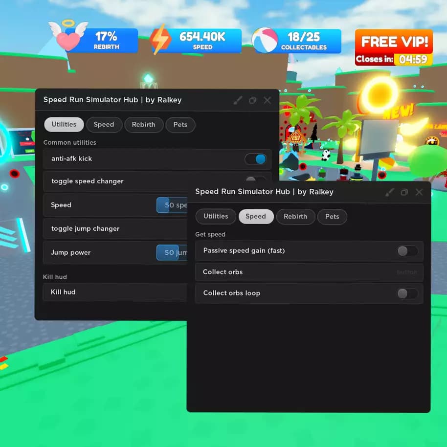 Speed Run Simulator GUI
