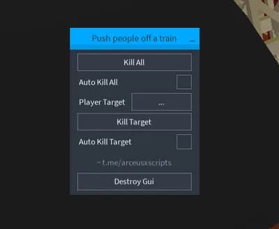 Push people off a train script