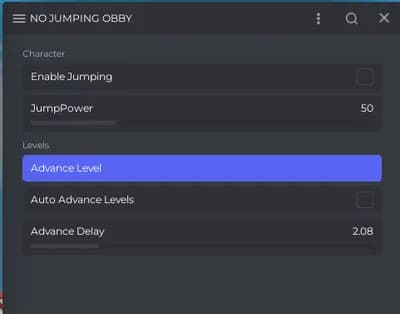 NO JUMPING OBBY