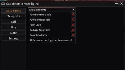 Cali shootout 6 Autofarms etc+ v3